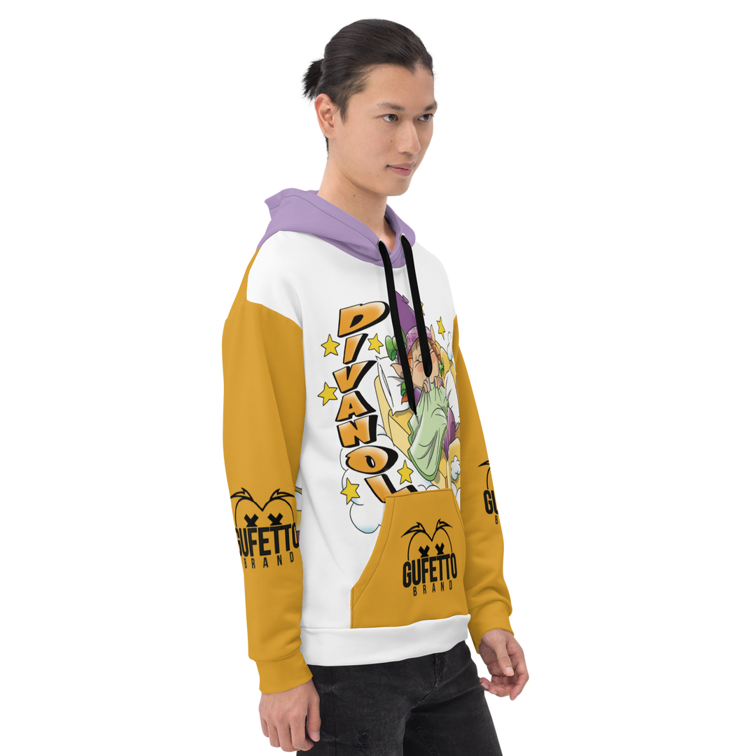 Felpa con cappuccio Uomo/Donna DIVANOLA - Gufetto Brand 