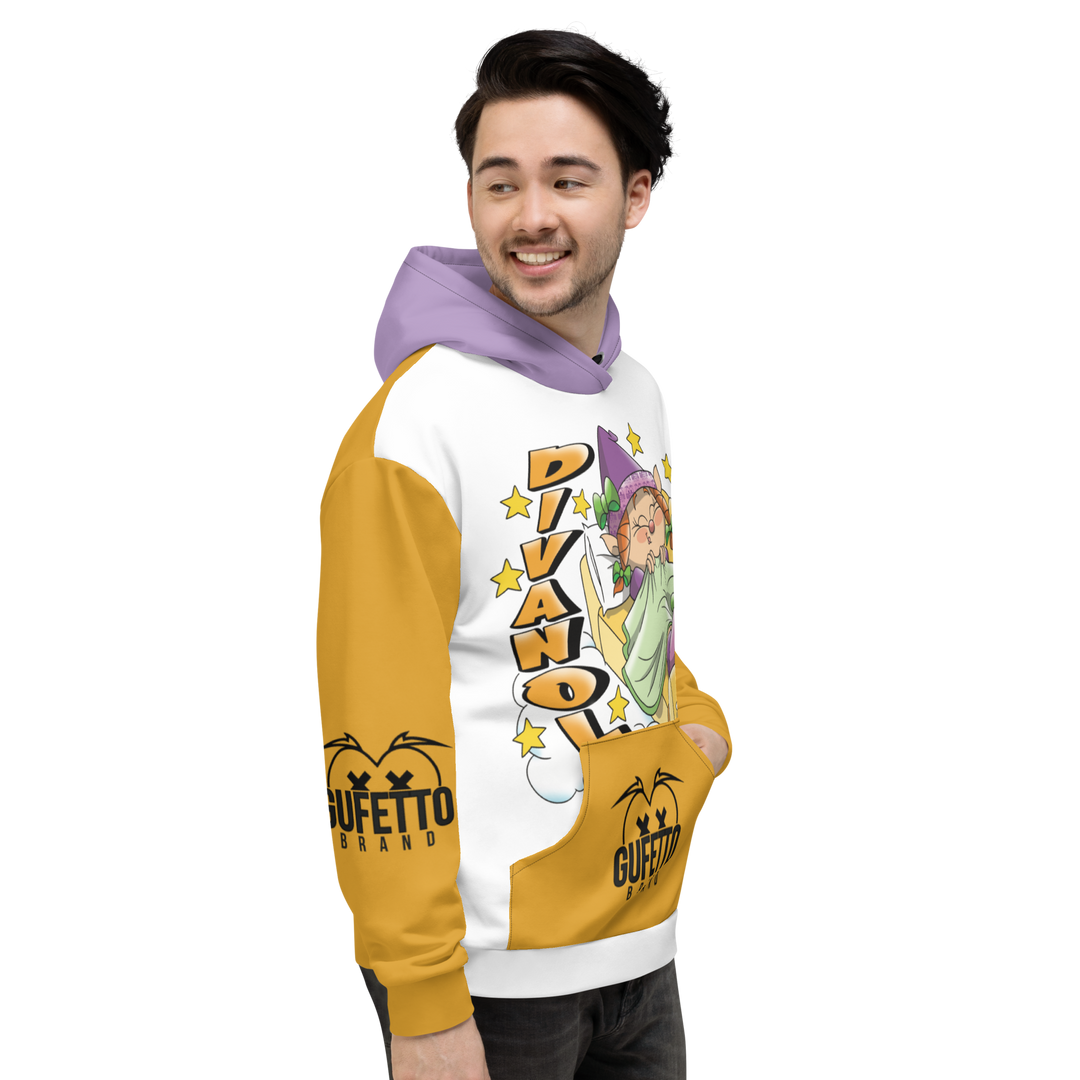 Felpa con cappuccio Uomo/Donna DIVANOLA - Gufetto Brand 