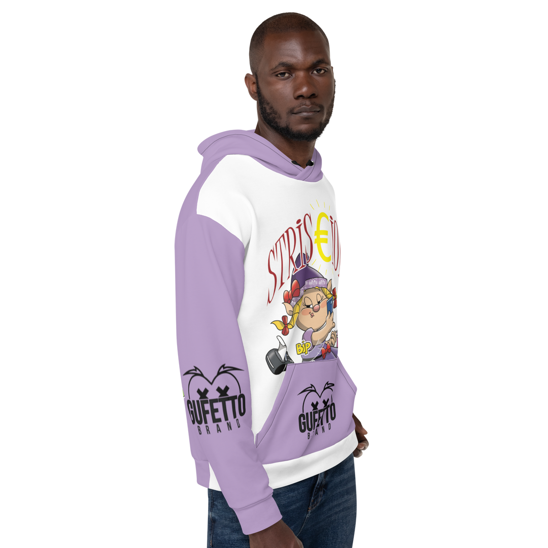 Felpa con cappuccio Uomo/Donna STRISCIOLA - Gufetto Brand 