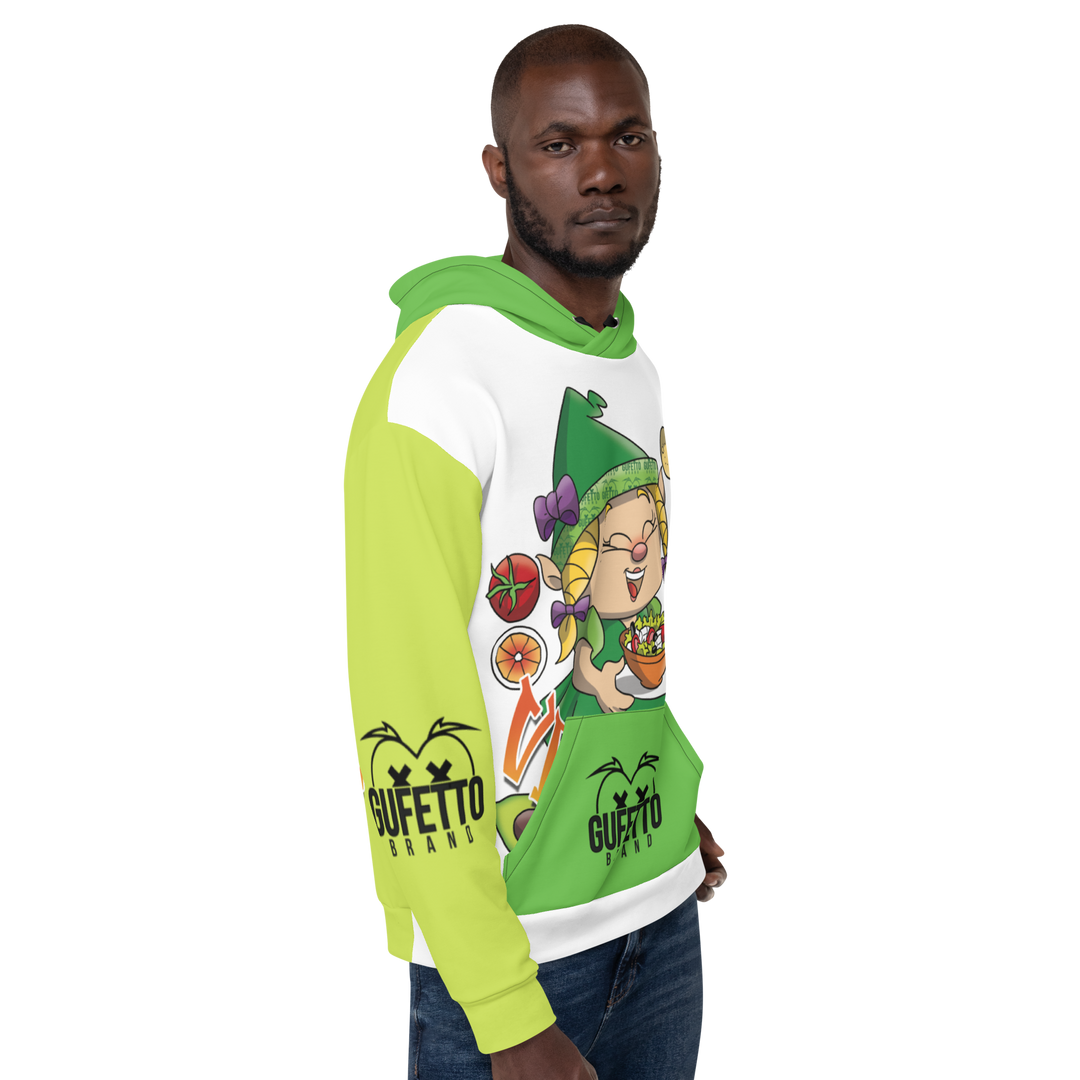 Felpa con cappuccio Uomo/Donna VEGANOLA - Gufetto Brand 