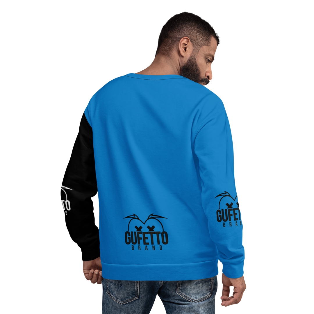 Felpa unisex Uomo/Donna NEROAZZURROLO - Gufetto Brand 