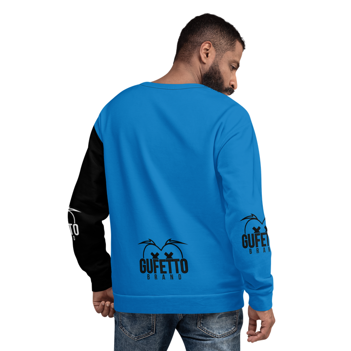 Felpa unisex Uomo/Donna NEROAZZURROLO - Gufetto Brand 