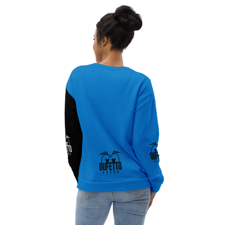 Felpa unisex Uomo/Donna NEROAZZURROLO - Gufetto Brand 