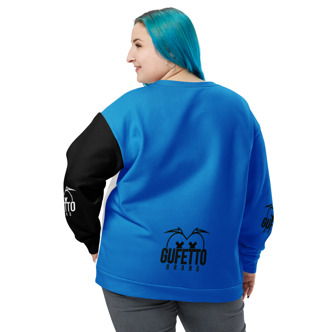Felpa unisex Uomo/Donna NEROAZZURROLO - Gufetto Brand 