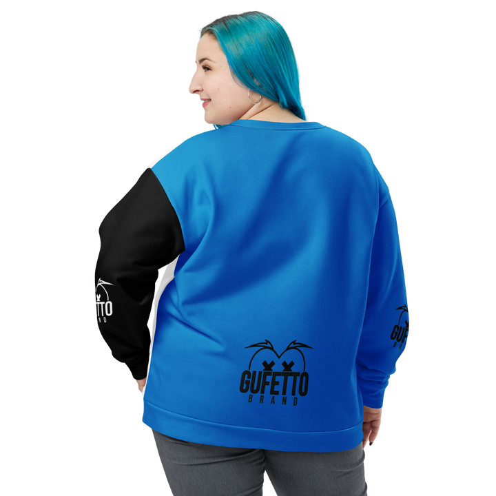 Felpa unisex Uomo/Donna NEROAZZURROLO - Gufetto Brand 