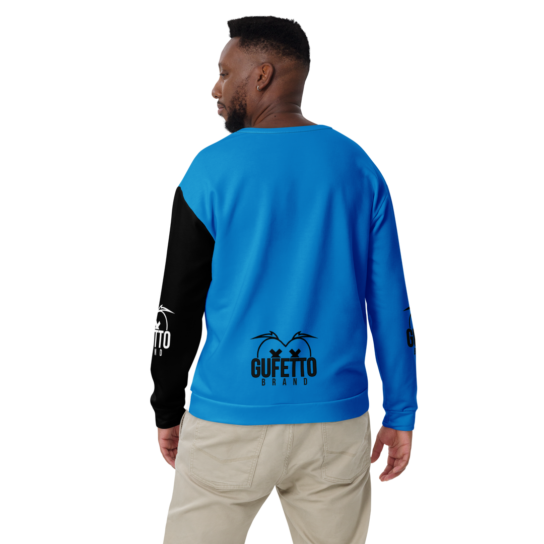 Felpa unisex Uomo/Donna NEROAZZURROLO - Gufetto Brand 