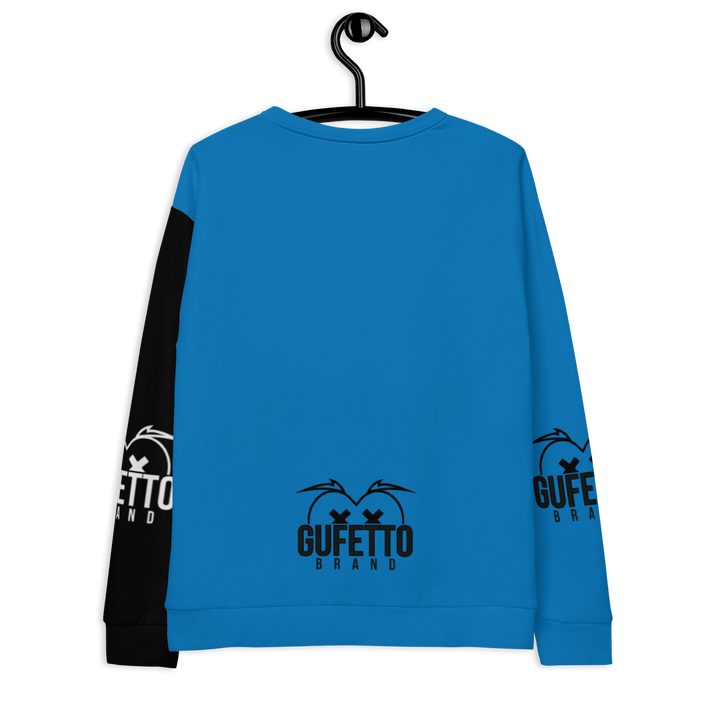 Felpa unisex Uomo/Donna NEROAZZURROLO - Gufetto Brand 