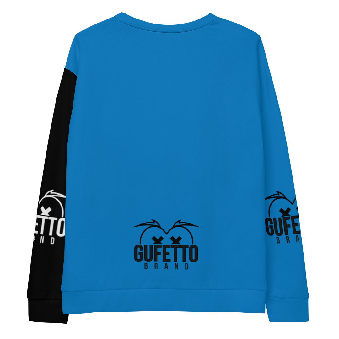 Felpa unisex Uomo/Donna NEROAZZURROLO - Gufetto Brand 