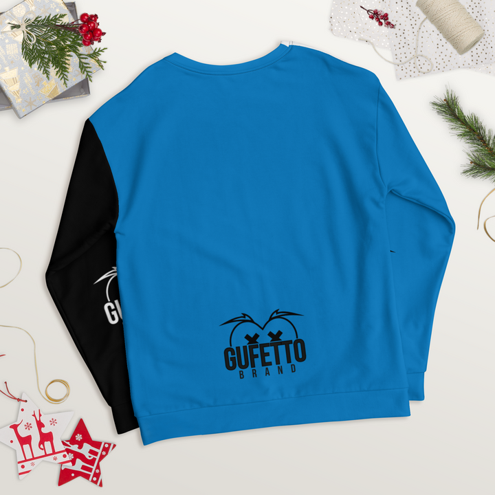 Felpa unisex Uomo/Donna NEROAZZURROLO - Gufetto Brand 