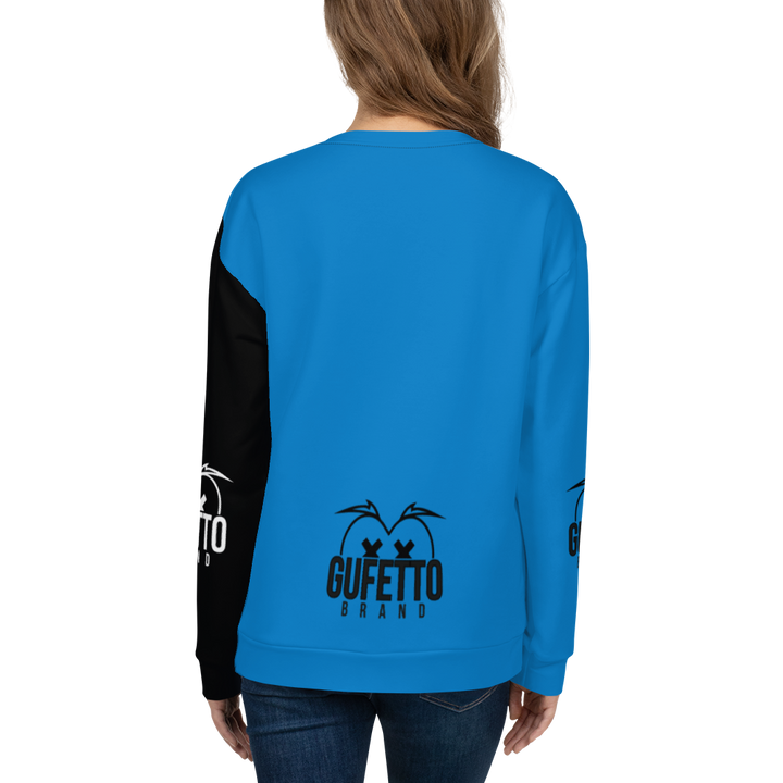 Felpa unisex Uomo/Donna NEROAZZURROLO - Gufetto Brand 