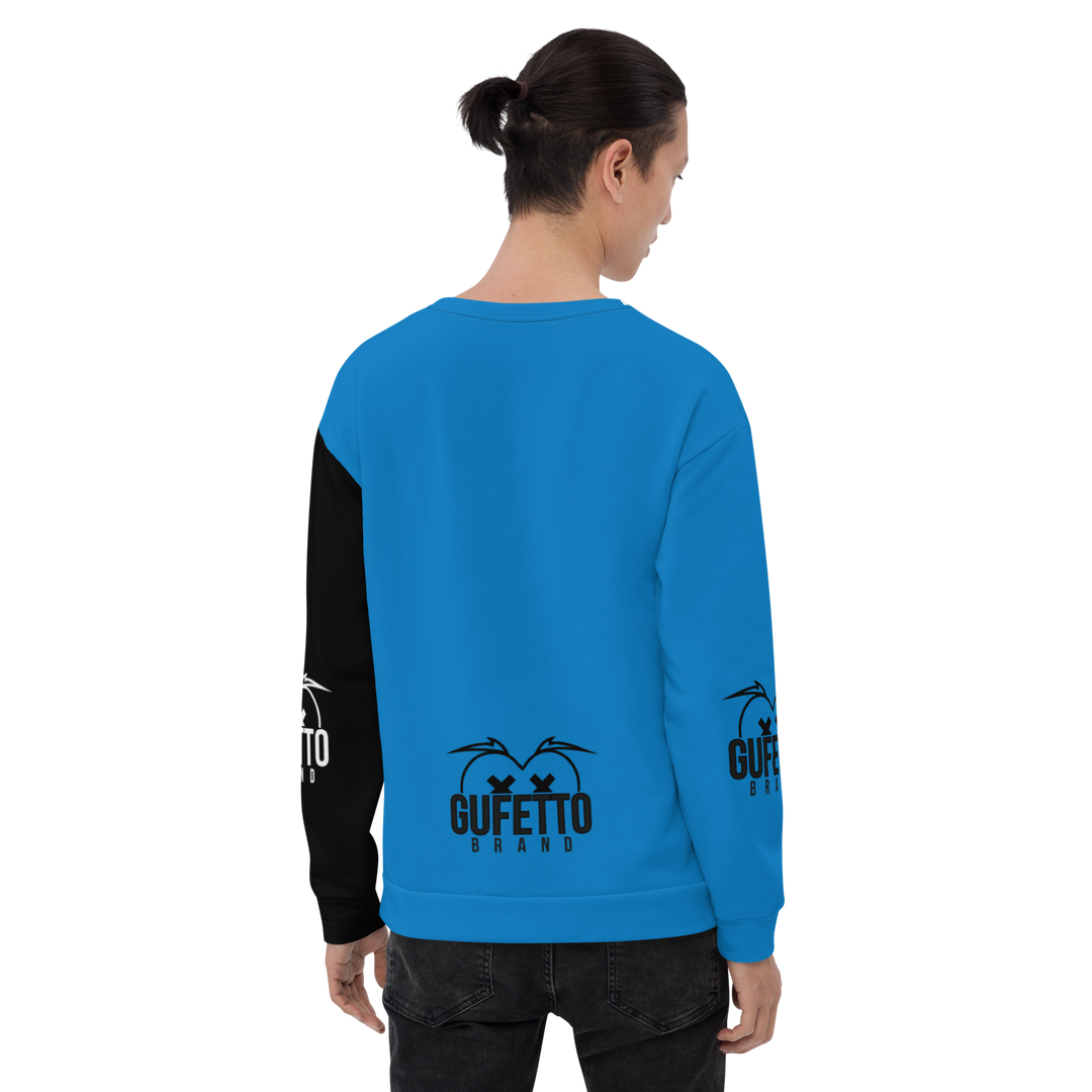 Felpa unisex Uomo/Donna NEROAZZURROLO - Gufetto Brand 