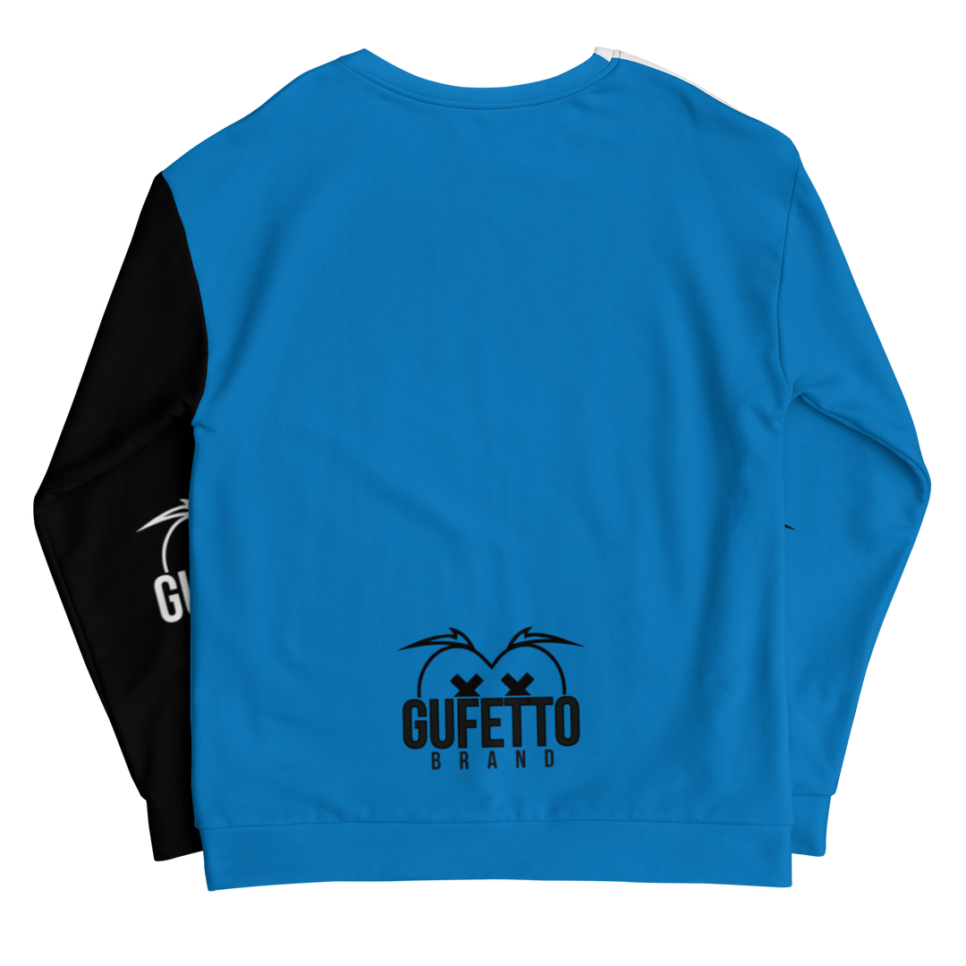 Felpa unisex Uomo/Donna NEROAZZURROLO - Gufetto Brand 