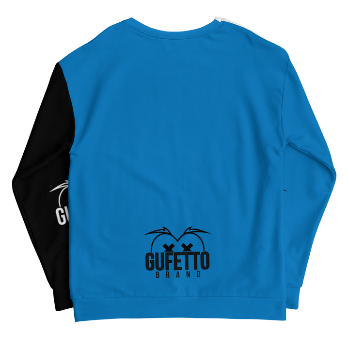 Felpa unisex Uomo/Donna NEROAZZURROLO - Gufetto Brand 