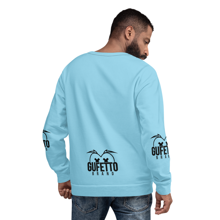 Felpa unisex Uomo/Donna BIANCO CELESTOLO - Gufetto Brand 