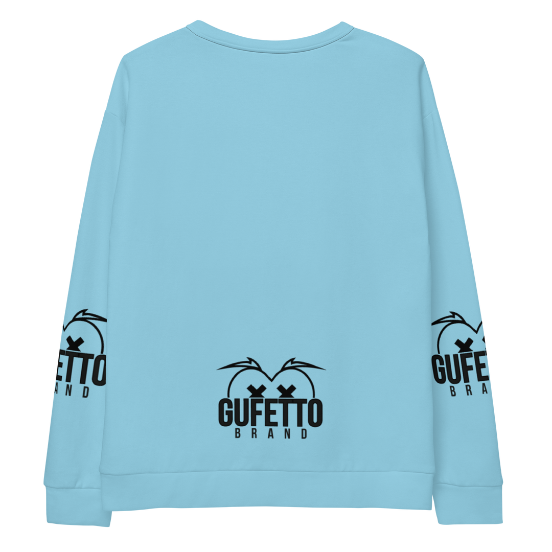 Felpa unisex Uomo/Donna BIANCO CELESTOLO - Gufetto Brand 