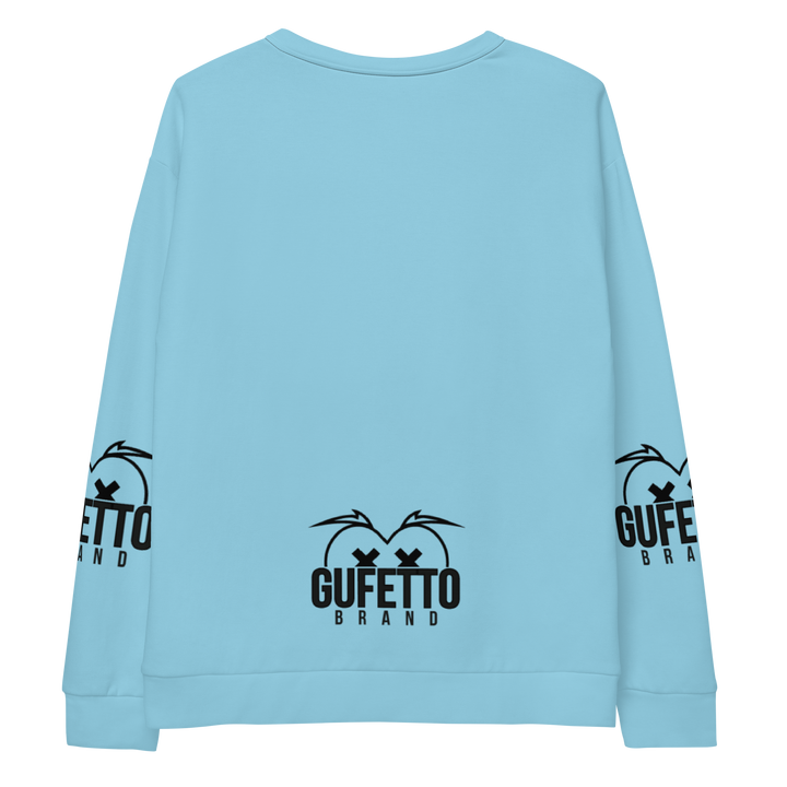 Felpa unisex Uomo/Donna BIANCO CELESTOLO - Gufetto Brand 