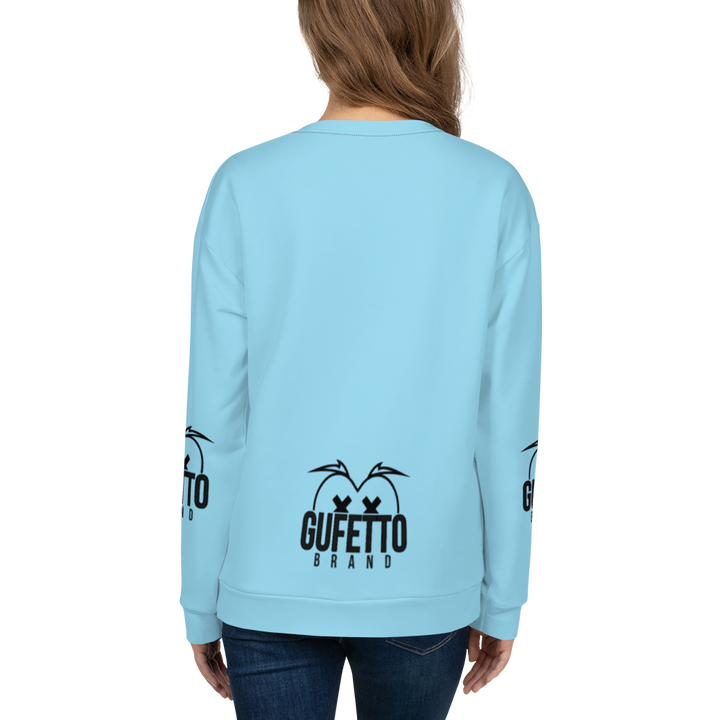 Felpa unisex Uomo/Donna BIANCO CELESTOLO - Gufetto Brand 