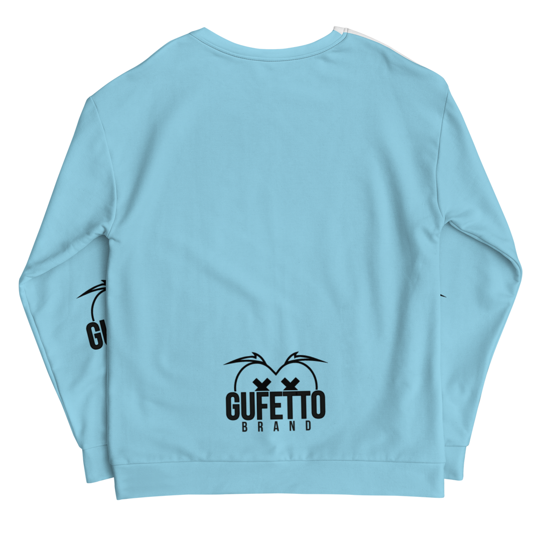 Felpa unisex Uomo/Donna BIANCO CELESTOLO - Gufetto Brand 