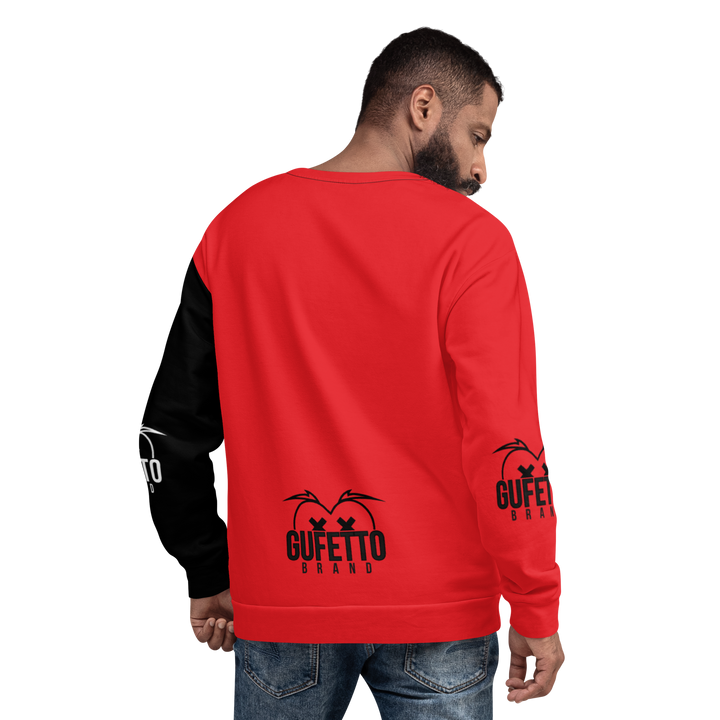 Felpa unisex Uomo/Donna ROSSO NEROLO - Gufetto Brand 