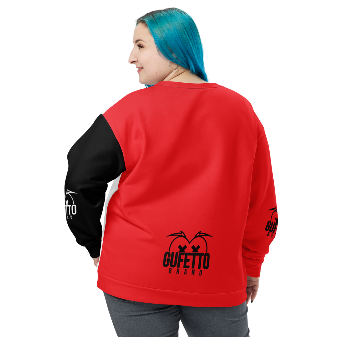 Felpa unisex Uomo/Donna ROSSO NEROLO - Gufetto Brand 