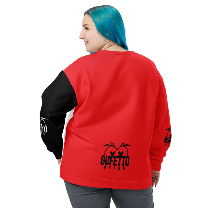 Felpa unisex Uomo/Donna ROSSO NEROLO - Gufetto Brand 