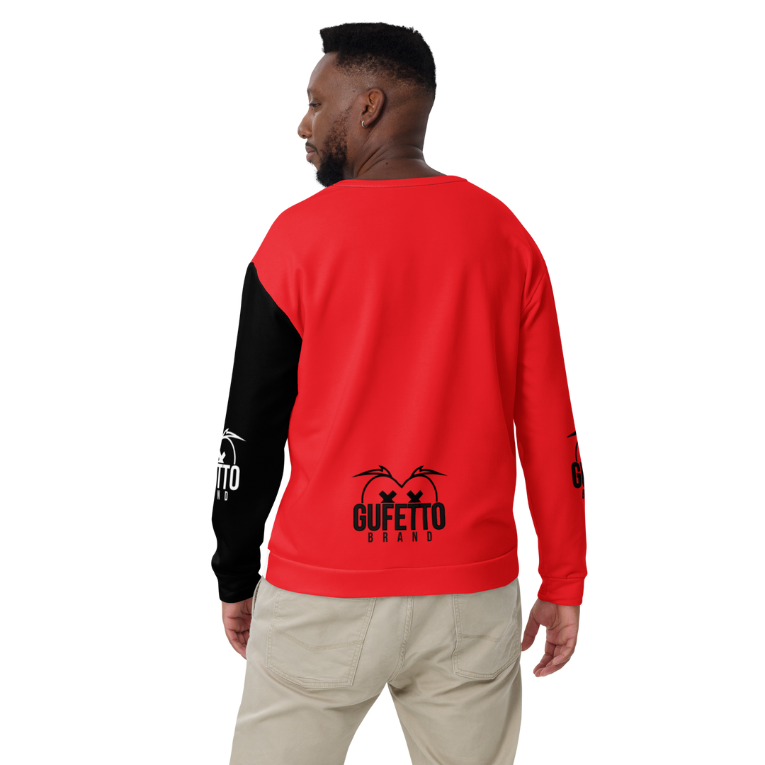 Felpa unisex Uomo/Donna ROSSO NEROLO - Gufetto Brand 