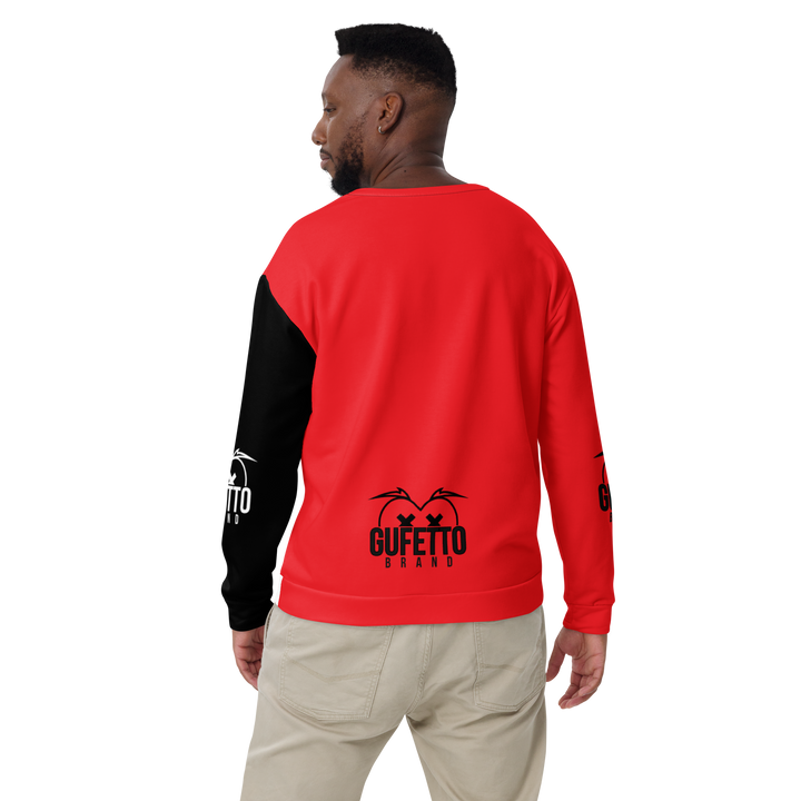 Felpa unisex Uomo/Donna ROSSO NEROLO - Gufetto Brand 
