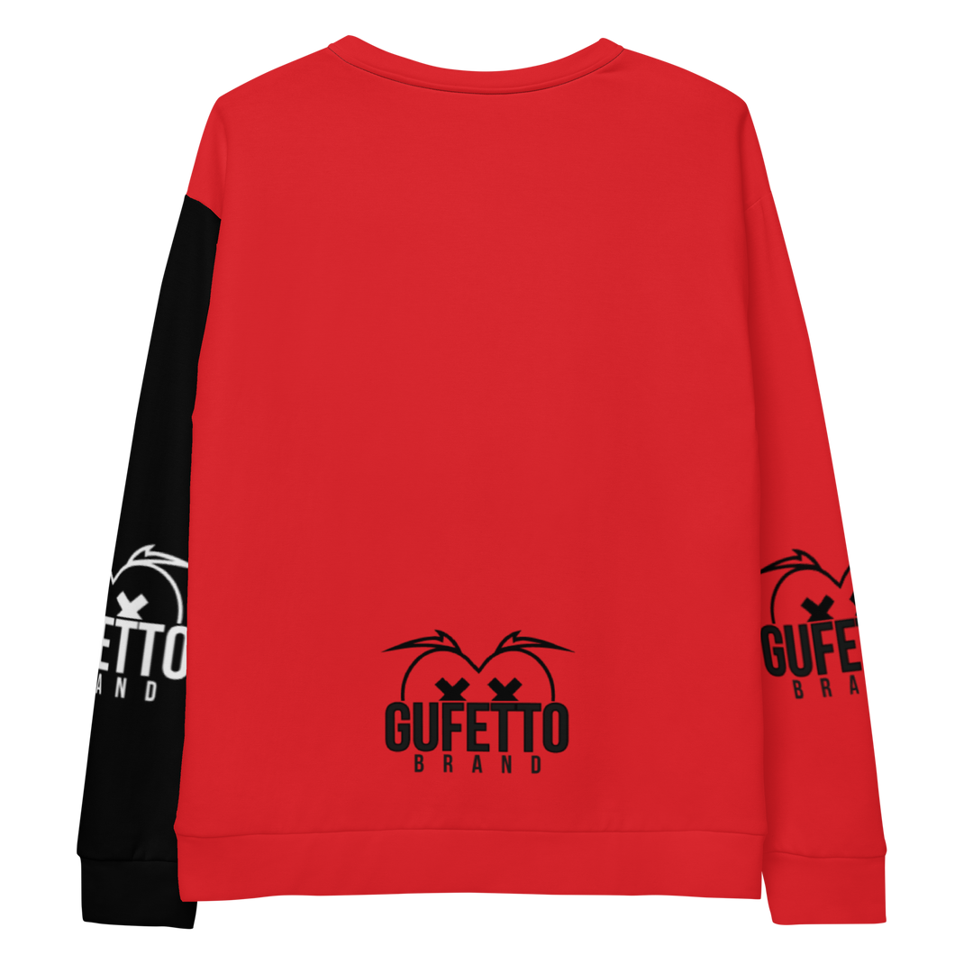 Felpa unisex Uomo/Donna ROSSO NEROLO - Gufetto Brand 