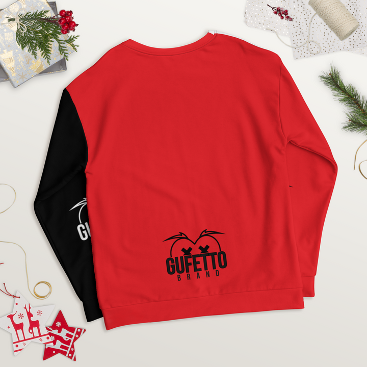 Felpa unisex Uomo/Donna ROSSO NEROLO - Gufetto Brand 