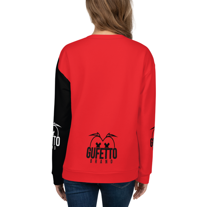 Felpa unisex Uomo/Donna ROSSO NEROLO - Gufetto Brand 