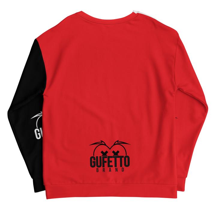 Felpa unisex Uomo/Donna ROSSO NEROLO - Gufetto Brand 