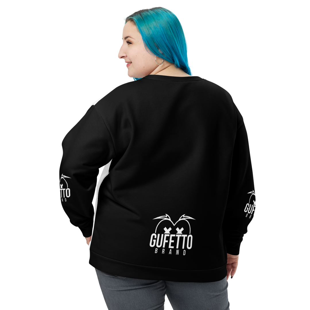 Felpa unisex Uomo/Donna BIANCO NEROLO - Gufetto Brand 