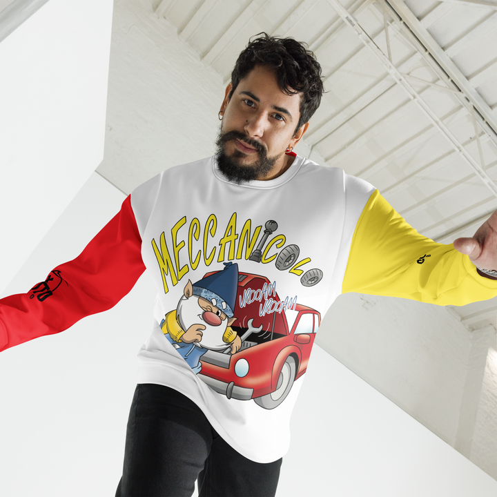 Felpa unisex Uomo/Donna MECCANICOLO - Gufetto Brand 