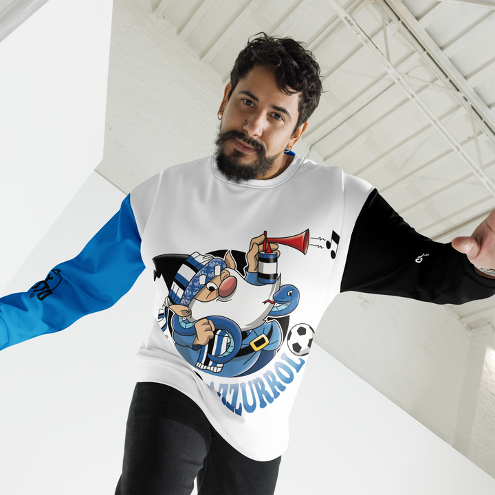 Felpa unisex Uomo/Donna NEROAZZURROLO - Gufetto Brand 