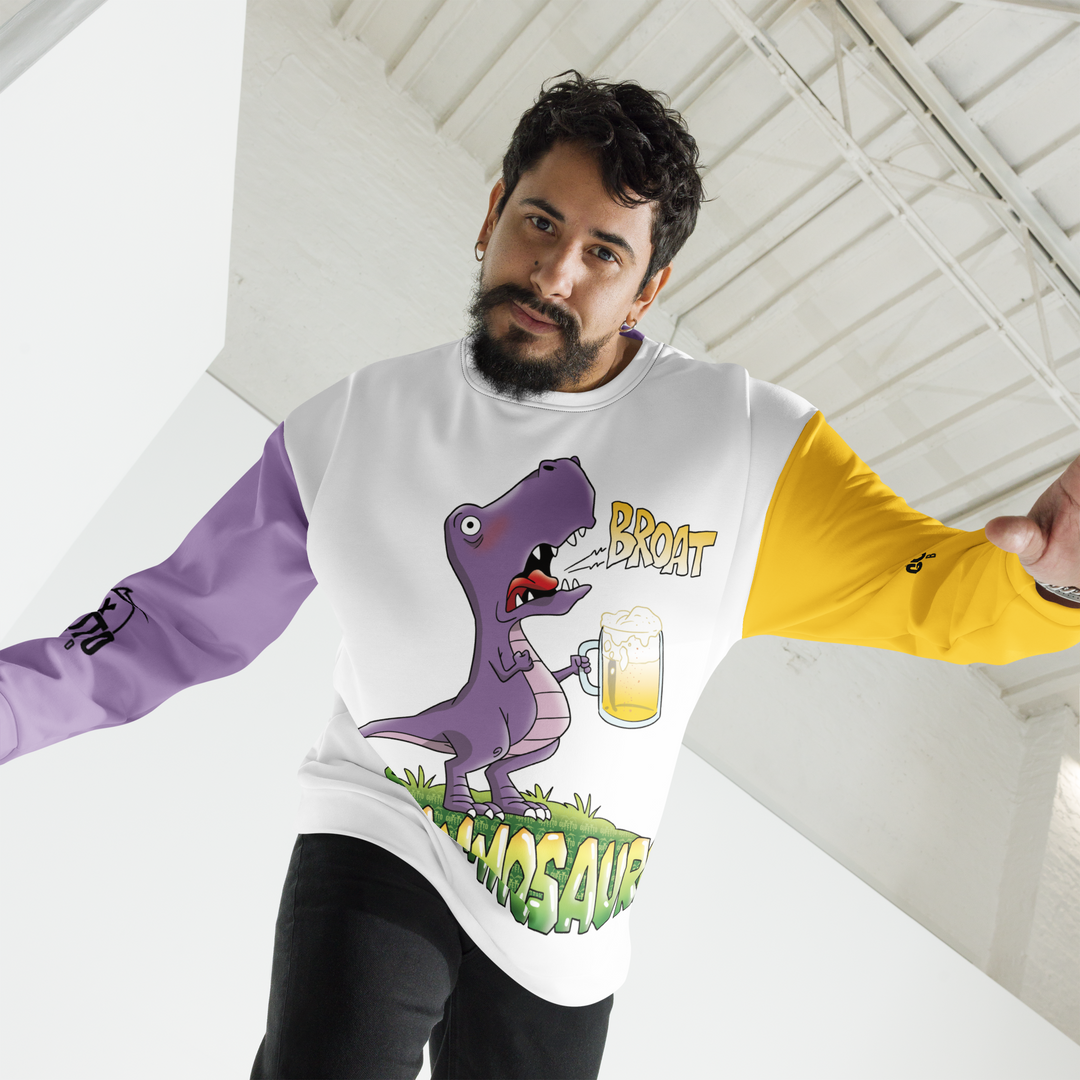 Felpa unisex Uomo/Donna BIRRANNOSAURO - Gufetto Brand 
