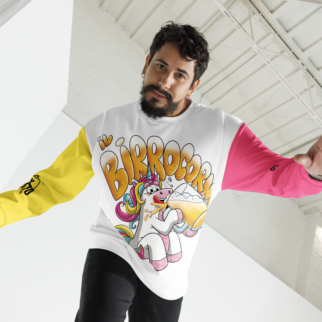 Felpa unisex Uomo/Donna IL BIRROCORNO - Gufetto Brand 