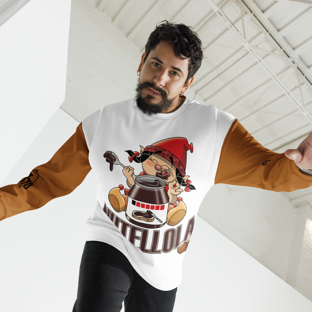 Felpa unisex Uomo/Donna NUTELLOLA - Gufetto Brand 