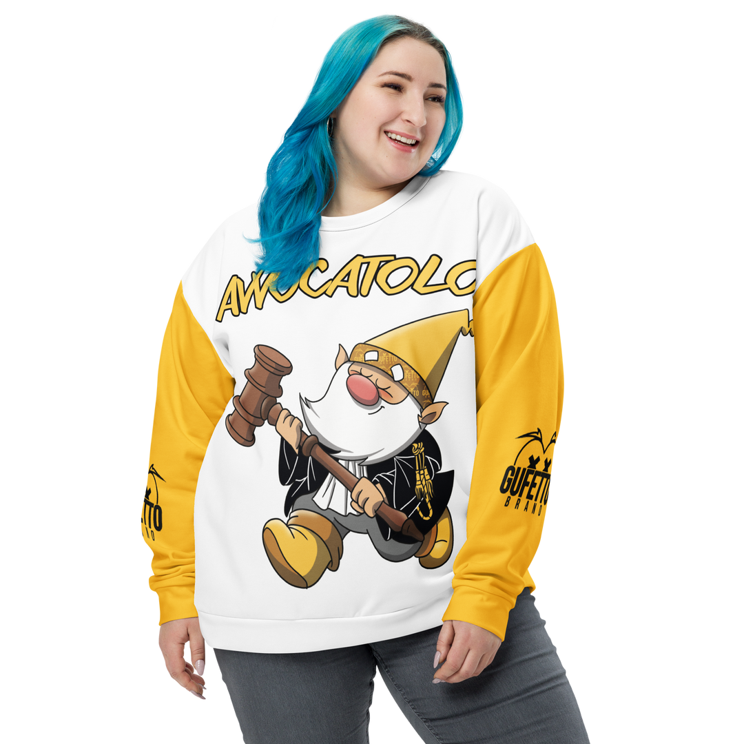 Felpa unisex Uomo/Donna AVVOCATOLO - Gufetto Brand 