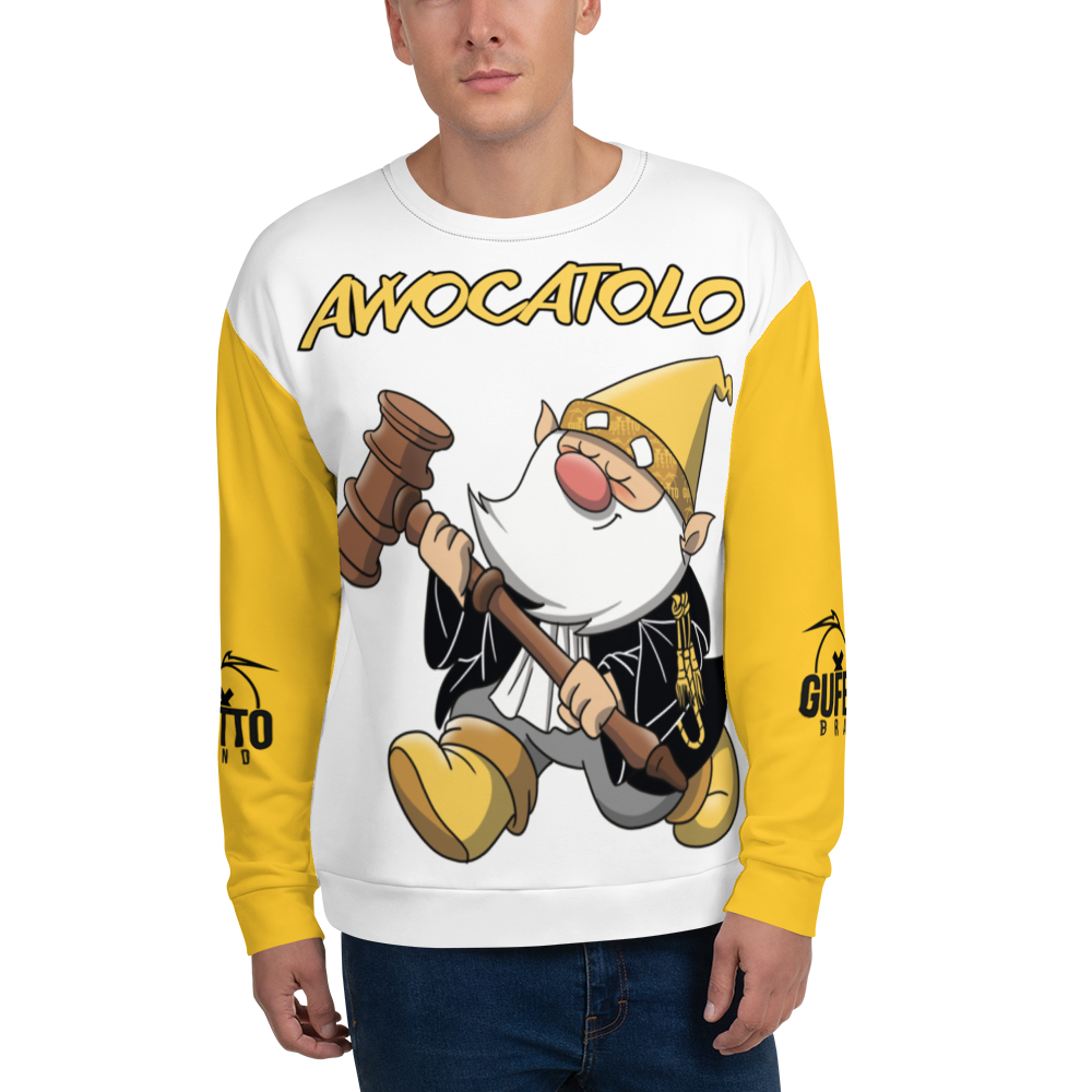 Felpa unisex Uomo/Donna AVVOCATOLO - Gufetto Brand 