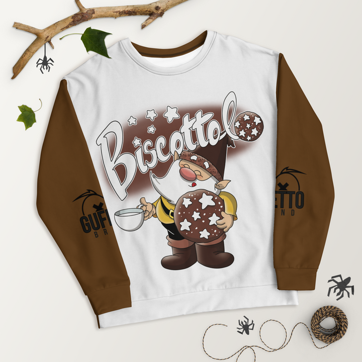 Felpa unisex Uomo/Donna BISCOTTOLO - Gufetto Brand 