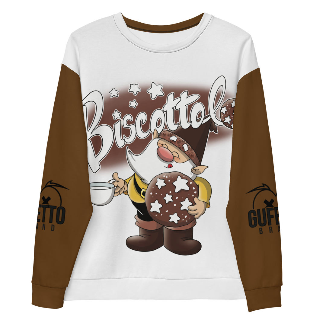 Felpa unisex Uomo/Donna BISCOTTOLO - Gufetto Brand 