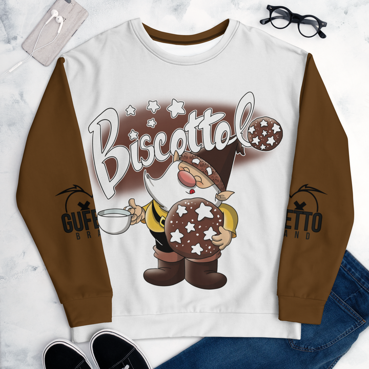 Felpa unisex Uomo/Donna BISCOTTOLO - Gufetto Brand 