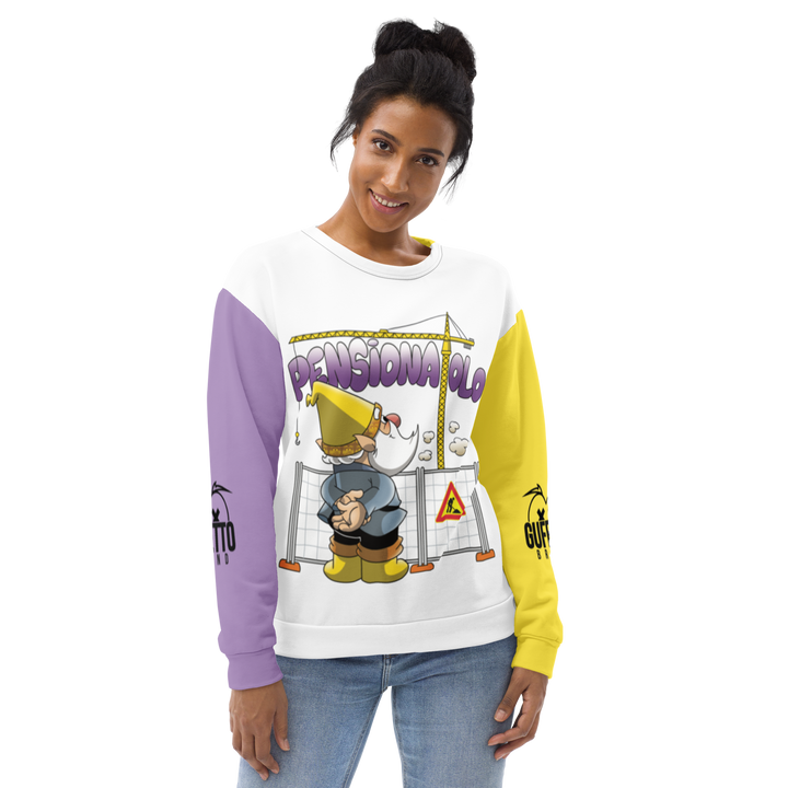 Felpa unisex Uomo/Donna PENSIONATOLO - Gufetto Brand 