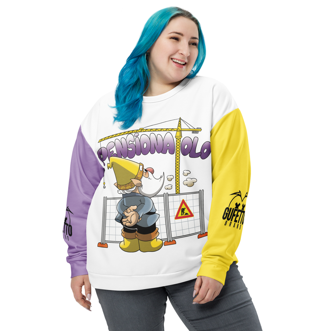 Felpa unisex Uomo/Donna PENSIONATOLO - Gufetto Brand 