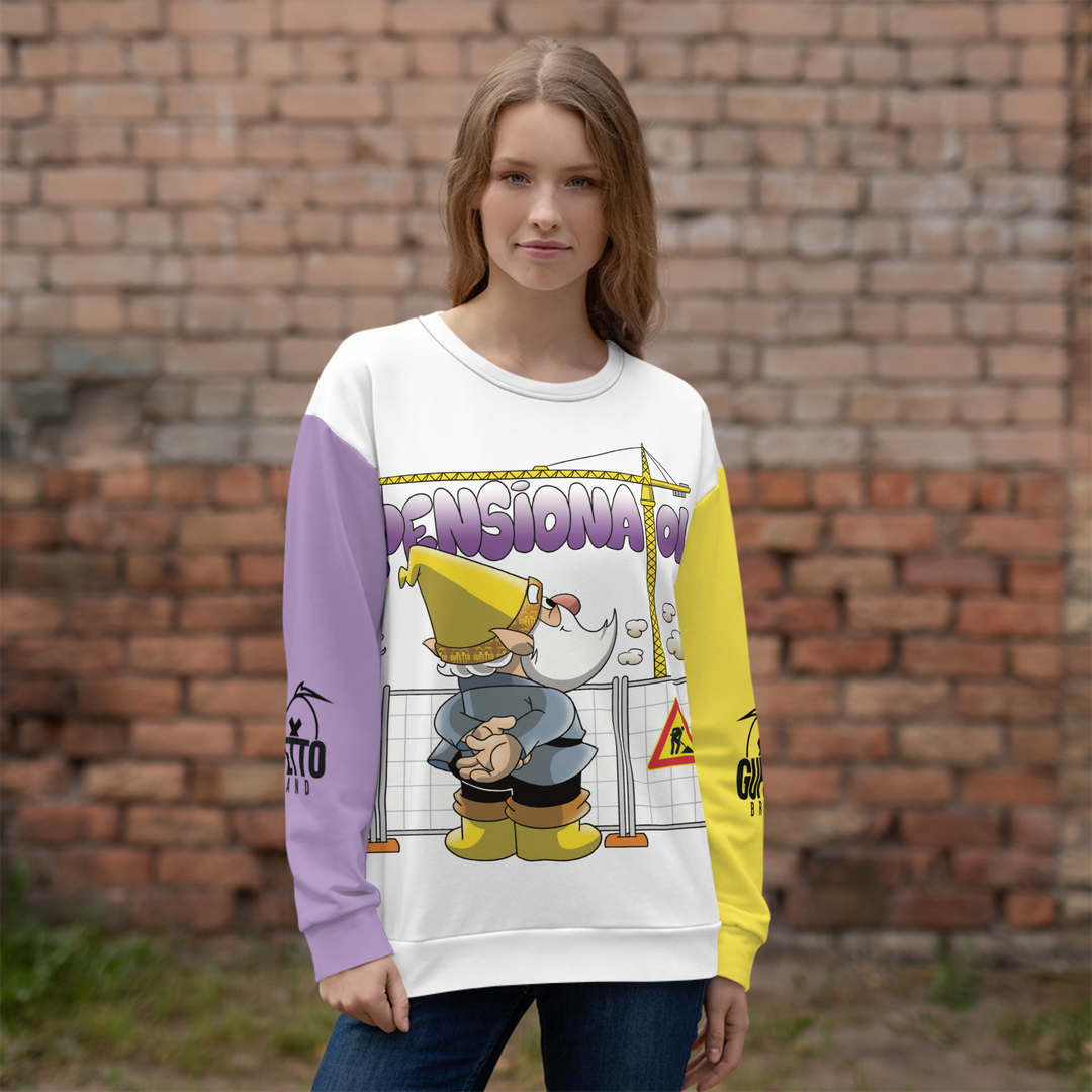 Felpa unisex Uomo/Donna PENSIONATOLO - Gufetto Brand 