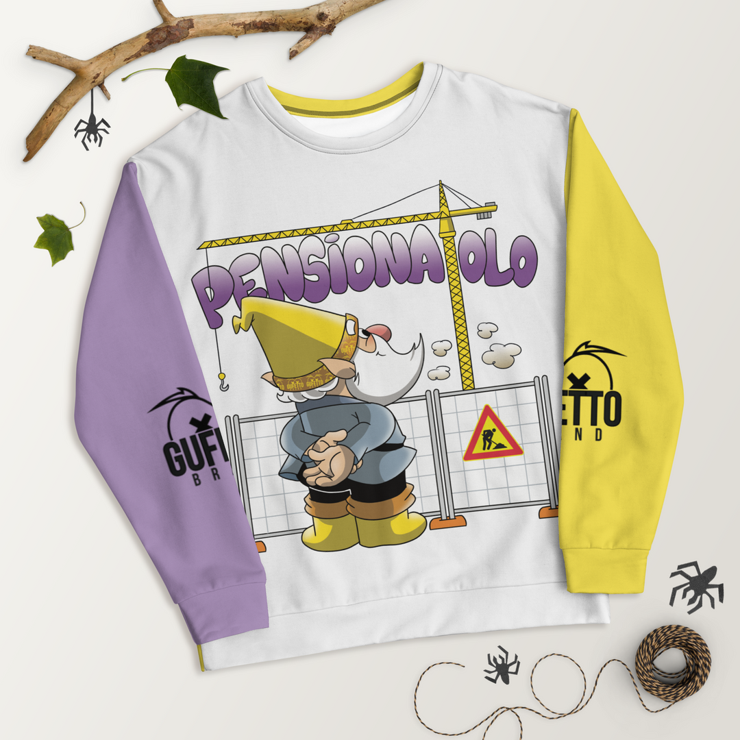 Felpa unisex Uomo/Donna PENSIONATOLO - Gufetto Brand 