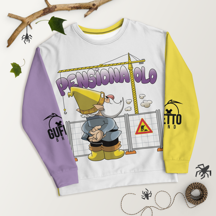 Felpa unisex Uomo/Donna PENSIONATOLO - Gufetto Brand 