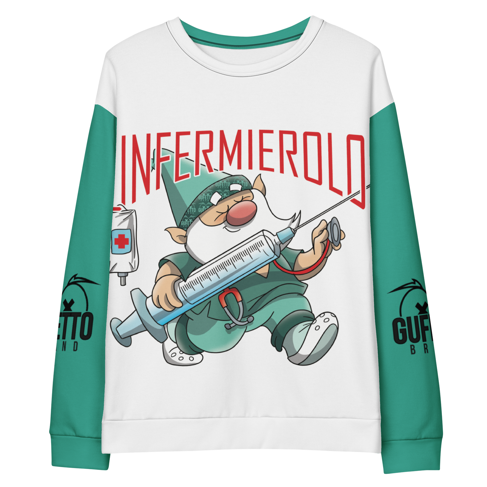 Felpa unisex Uomo/Donna INFERMIEROLO - Gufetto Brand 