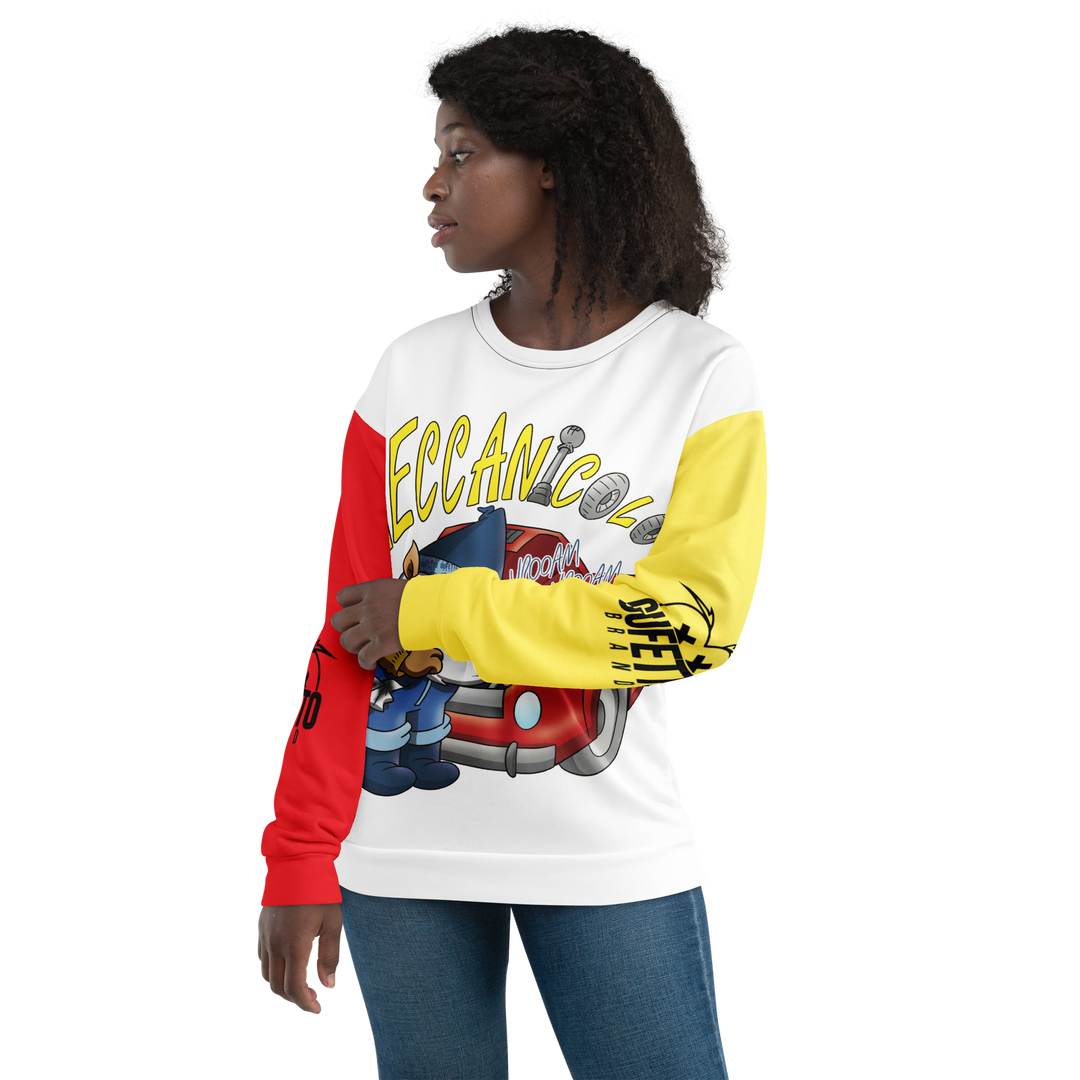 Felpa unisex Uomo/Donna MECCANICOLO - Gufetto Brand 