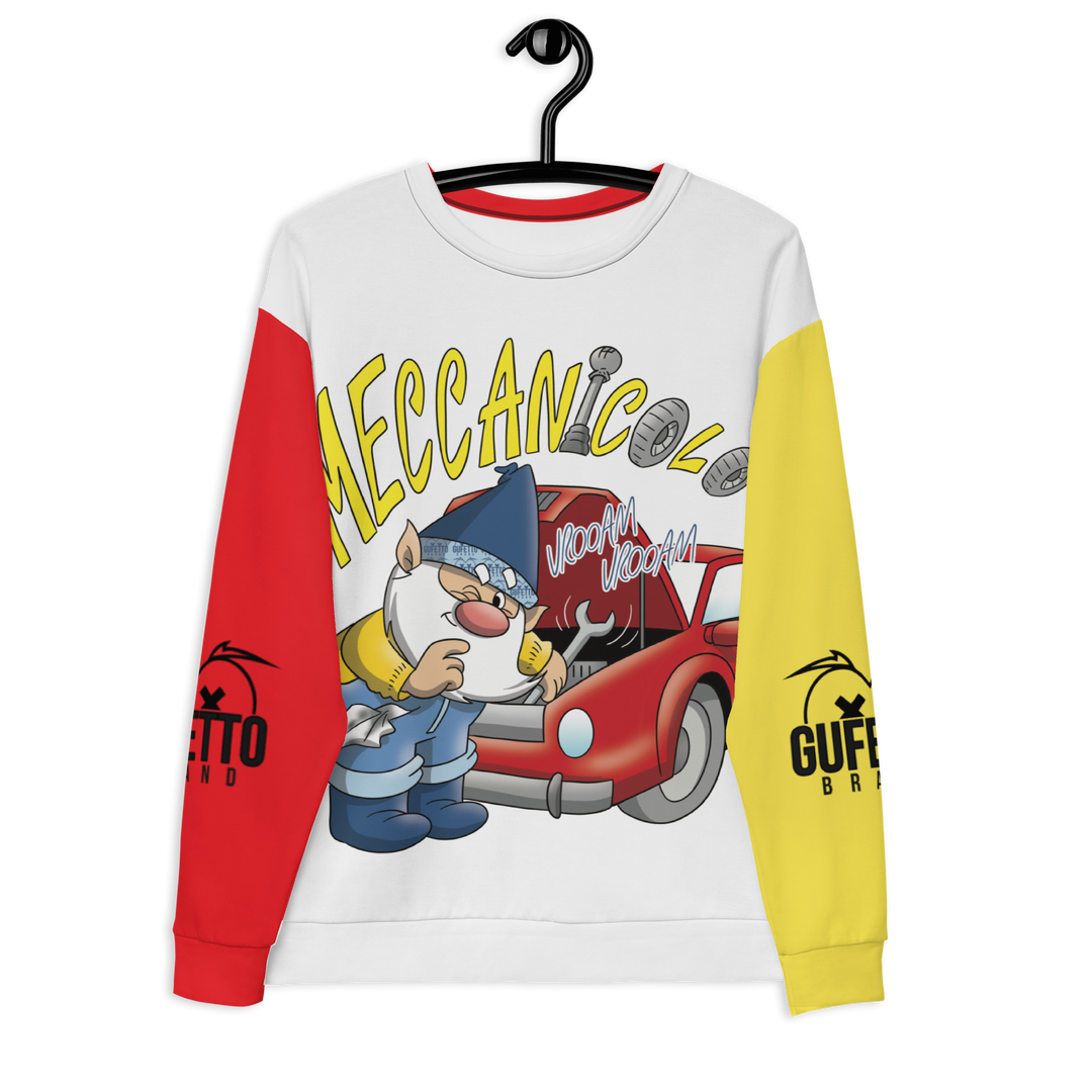 Felpa unisex Uomo/Donna MECCANICOLO - Gufetto Brand 